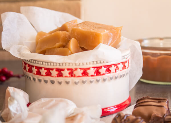 Creamy Old Fashioned Caramel Candies, an easy homemade Caramel Candy Recipe. Chocolate dipped or plain they are a treat.