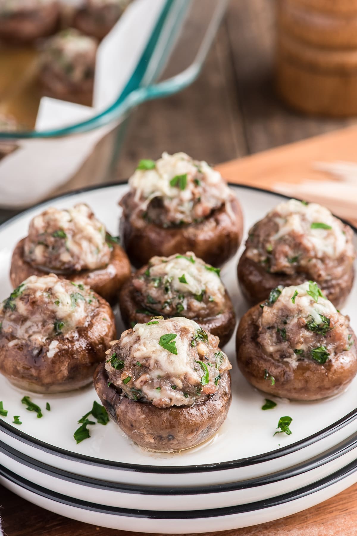 Italian Stuffed Mushrooms Recipe - An Italian in my Kitchen