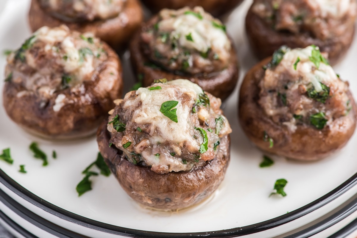 Italian Stuffed Mushrooms Recipe - An Italian in my Kitchen