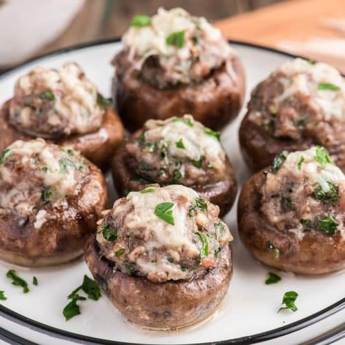 Italian Stuffed Mushrooms Recipe - An Italian in my Kitchen