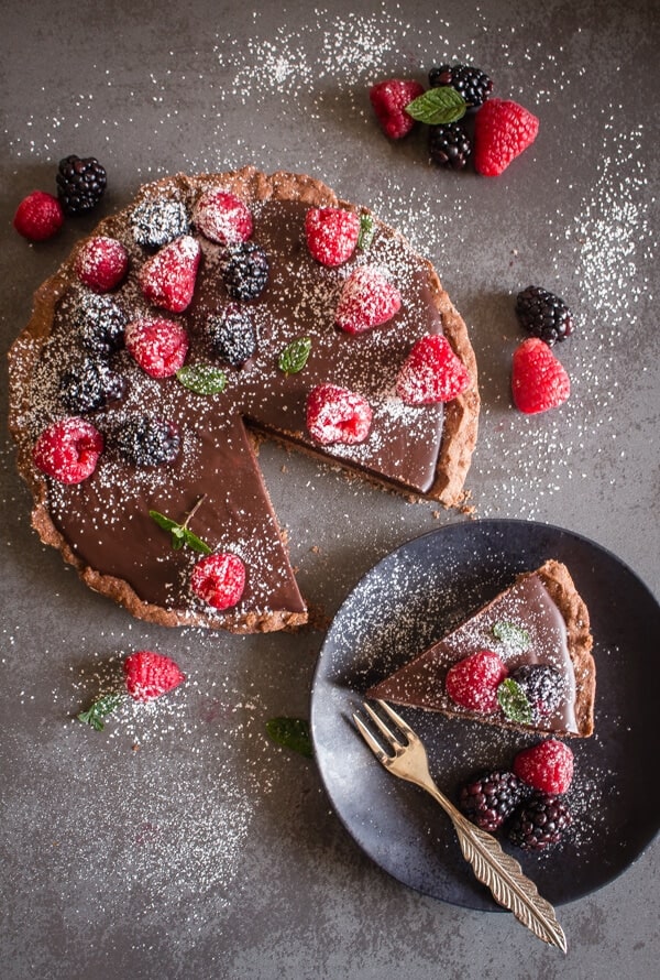 Chocolate Italian Pie is an easy, delicious double chocolate pie, made with a chocolate crust and a creamy smooth filling. Perfect.
