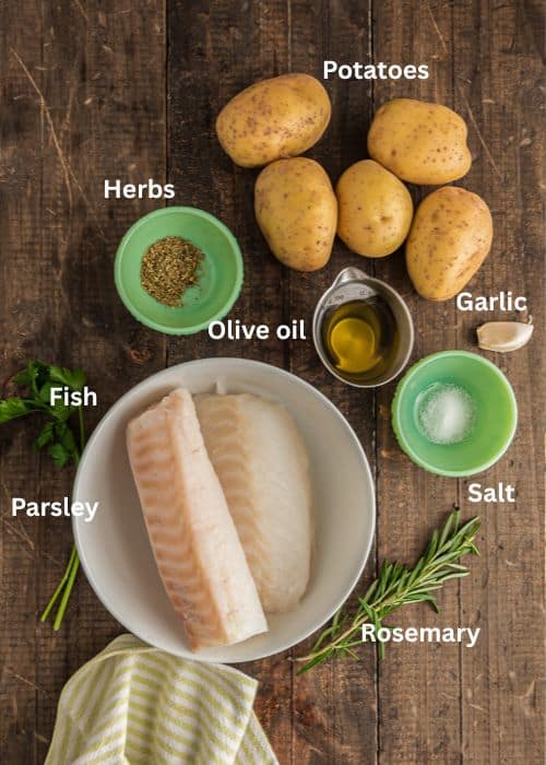 Ingredients for the recipe.