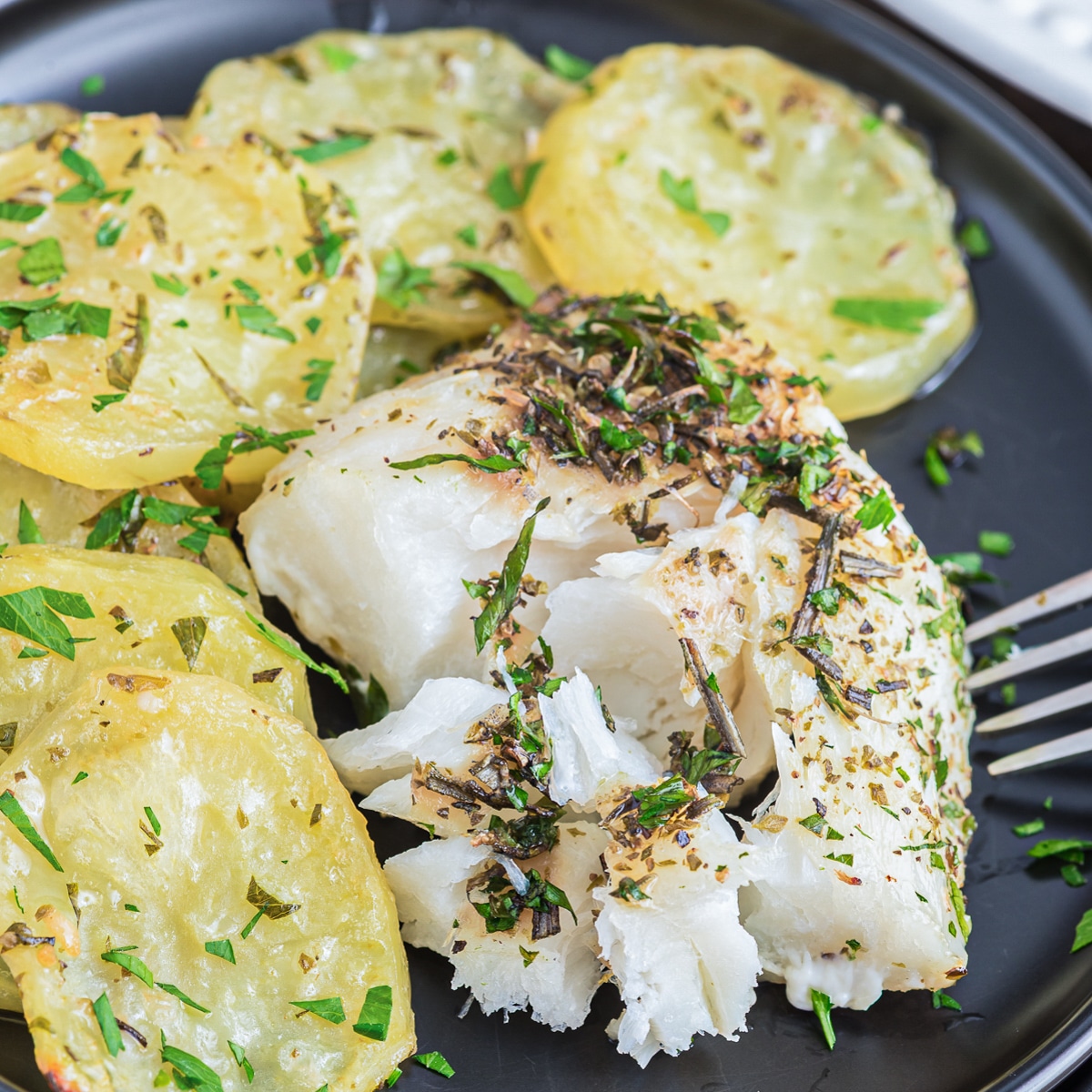 Italian Fresh Herb Baked Fish and Chips