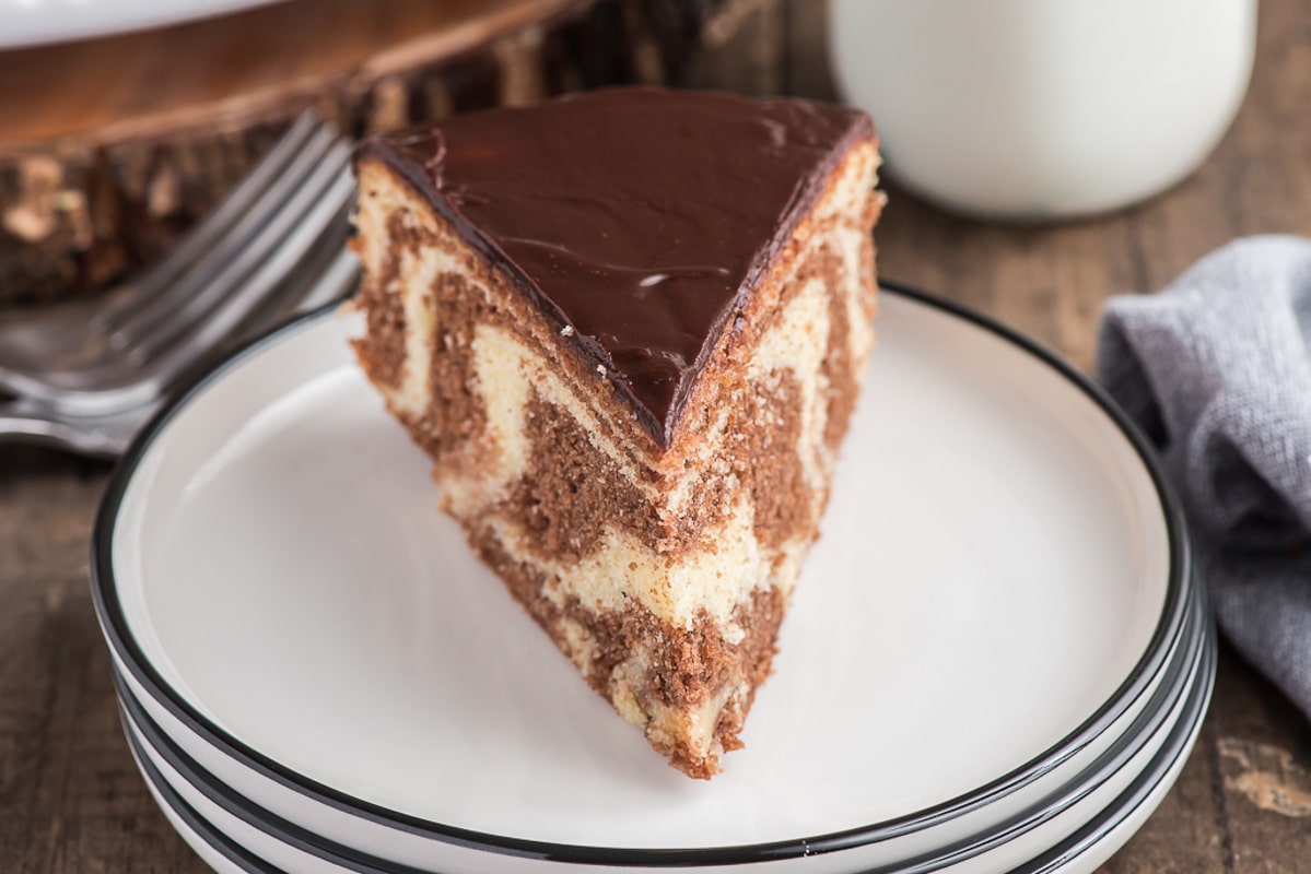 Chocolate Glazed Marble Cake Recipe An Italian in my Kitchen
