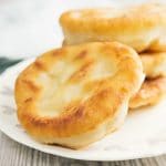 bannock bread on a white plate