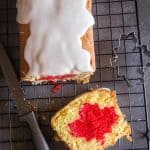 Surprise Inside Canada Day Cake a simple easy idea make this pound cake a delicious Patriotic Dessert Recipe. Family & Friends will love it.
