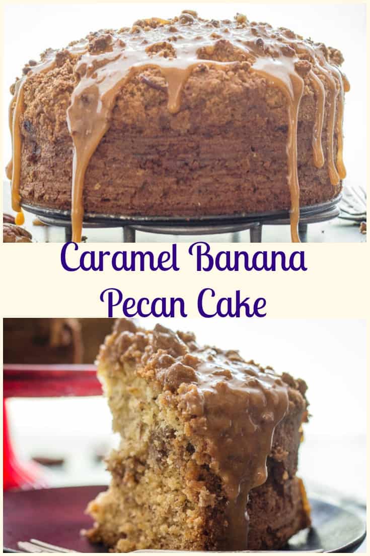 Caramel Banana Pecan Cake An Italian in my Kitchen