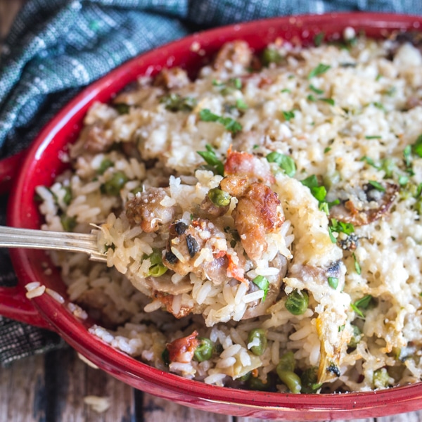 Italian Sausage and Vegetable Rice Casserole