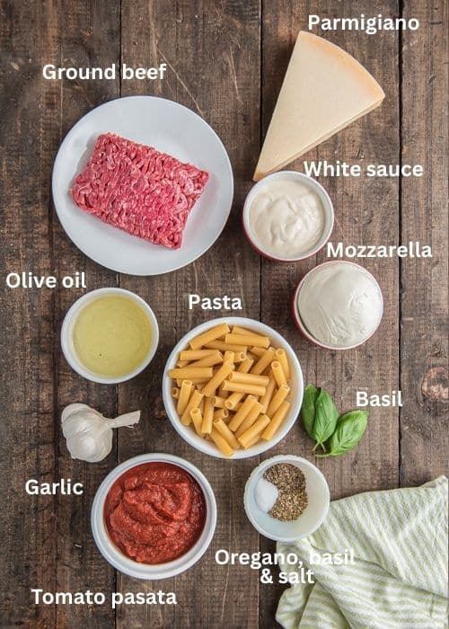 Ingredients for the recipe.
