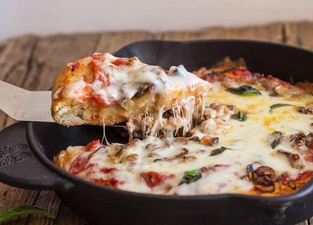 Easy Cast Iron Skillet Pizza Recipe An Italian In My Kitchen 6673