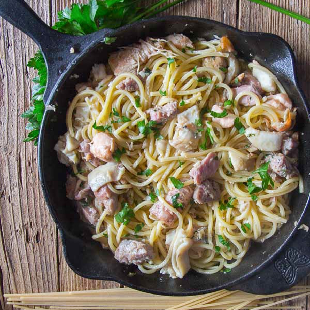 Italian Seafood Linguine Recipe - An Italian in my Kitchen