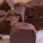 Old Fashioned Chocolate Fudge, creamy and slightly crumbly this melt in your mouth homemade fudge is the best.