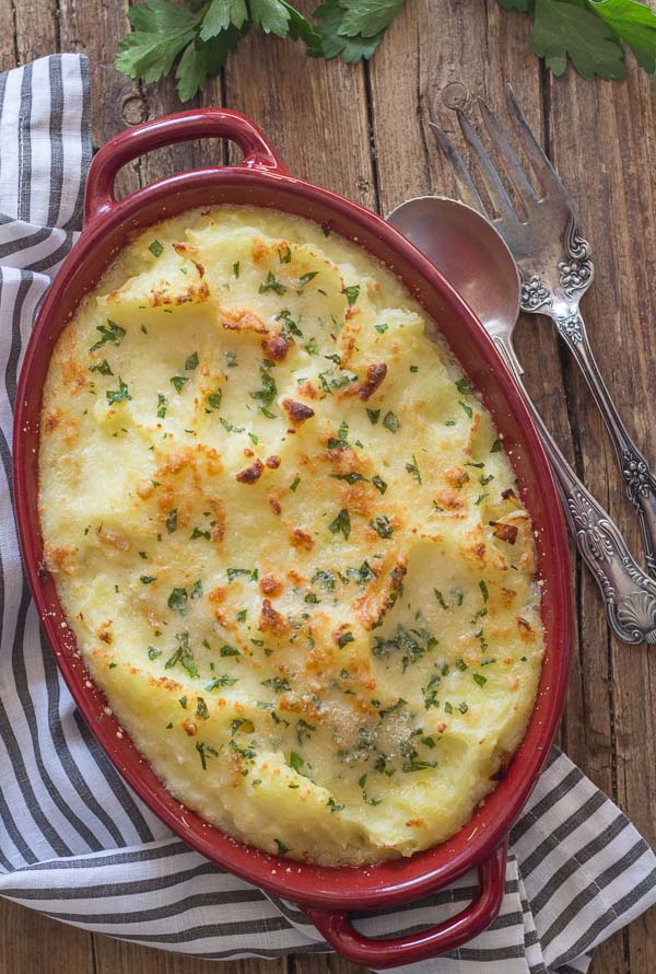 Baked Double Cheese Mashed Potatoes An Italian In My Kitchen