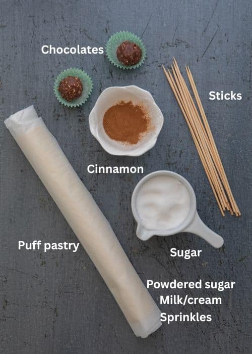 Ingredients for the recipe.