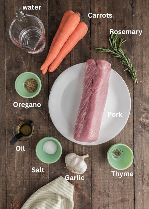 Ingredients for the recipe.