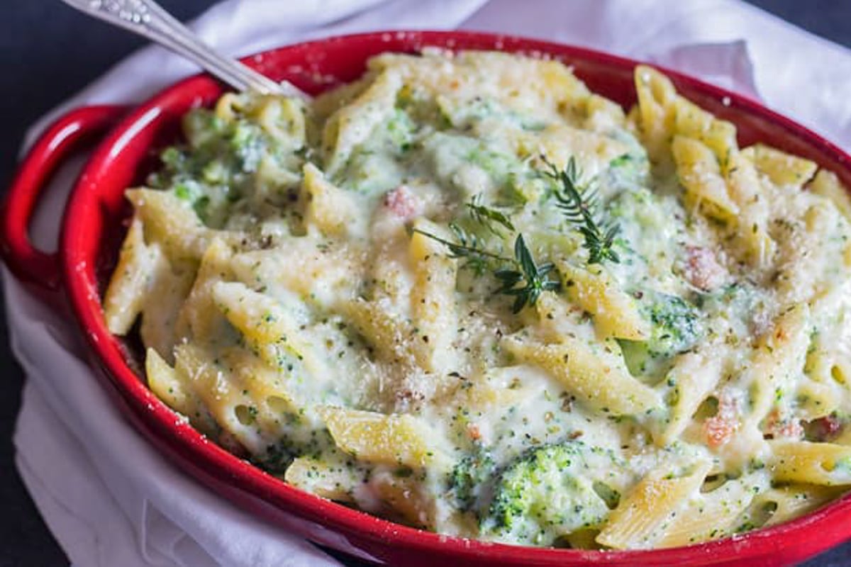 Creamy Pancetta Broccoli Pasta Recipe - An Italian in my Kitchen