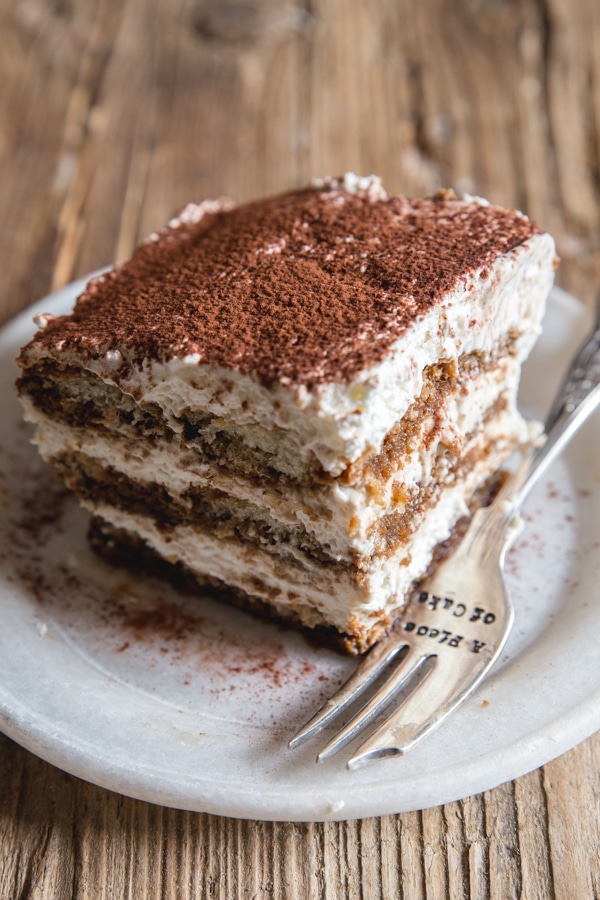 Homemade Classic Italian Tiramisu Layer Cake