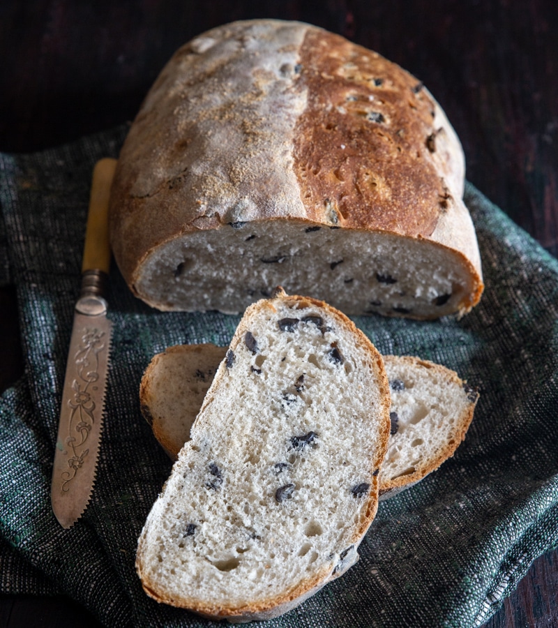 Homemade Mediterranean Olive Bread