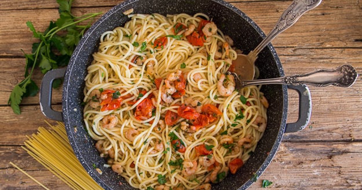 Italian Shrimp and Tomato Vermicelli