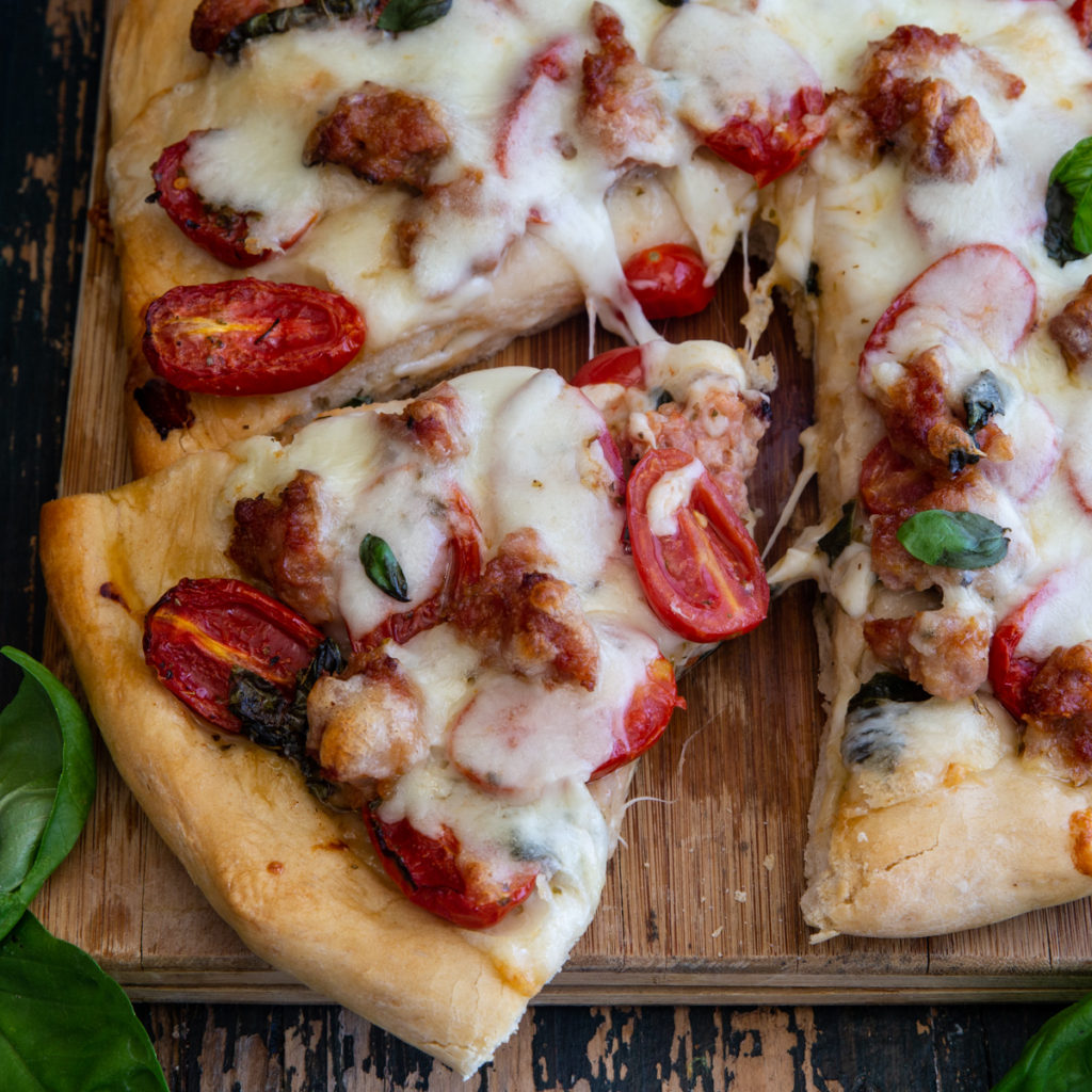 Homemade Fresh Tomato Pizza - An Italian in my Kitchen