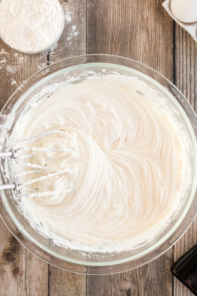 baileys frosting in a glass bowl