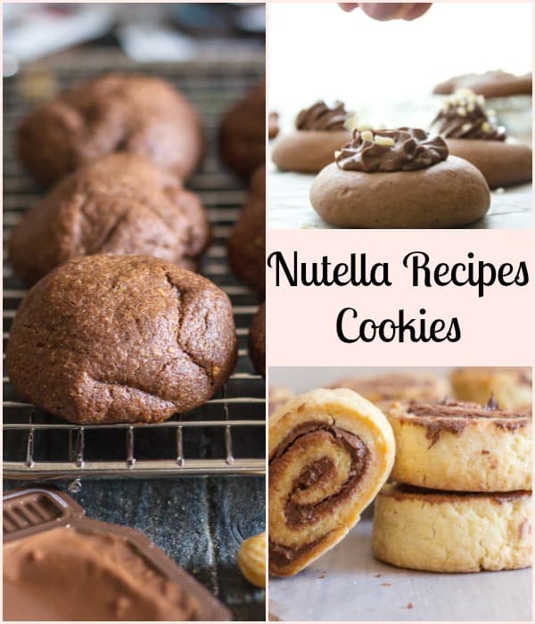 nutella recipes 3 cookie types