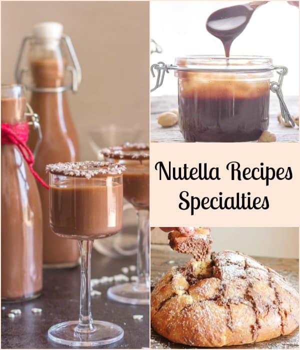 3 types of nutella recipes specialties