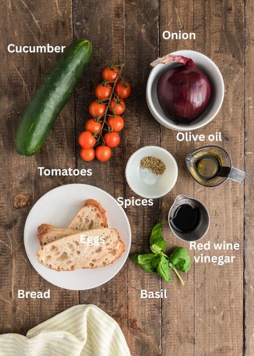 Ingredients for the recipe.