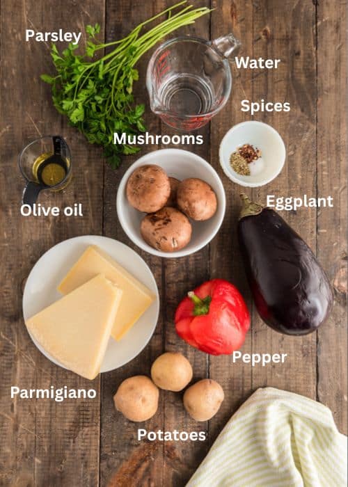 Ingredients for the recipe.