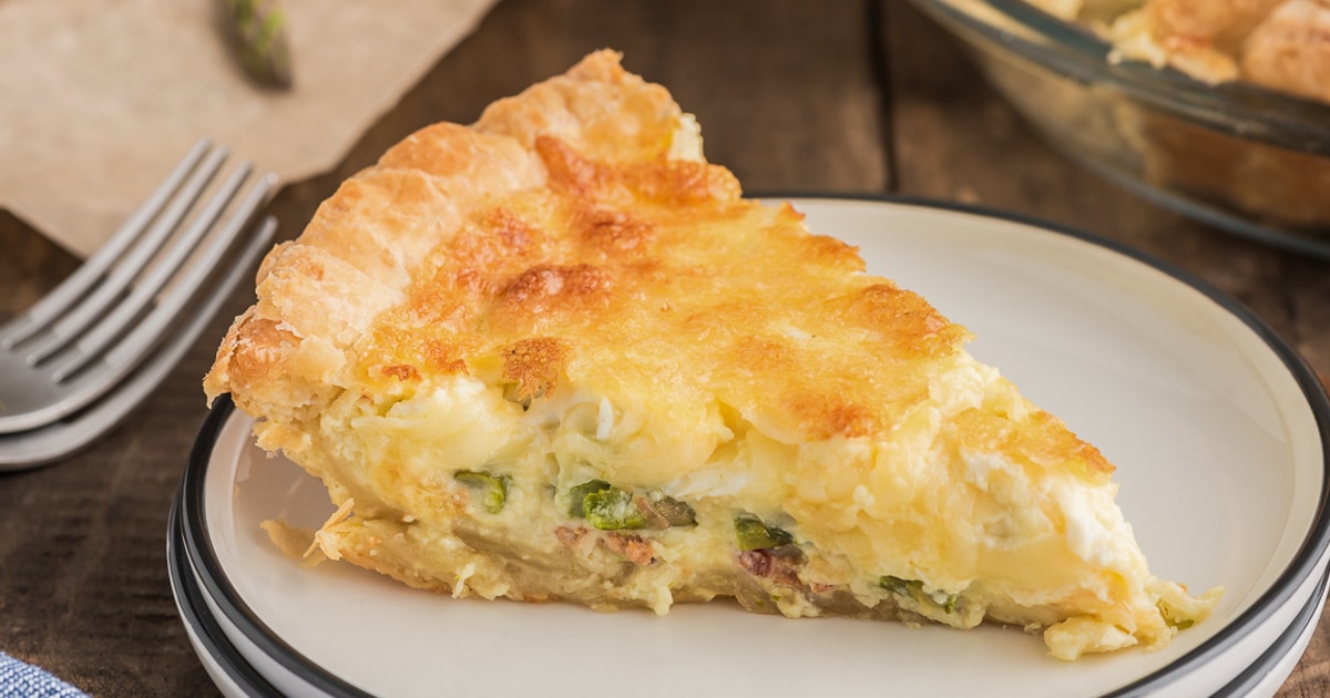 Simple Pancetta Asparagus Quiche Recipe Street Food Spectacle