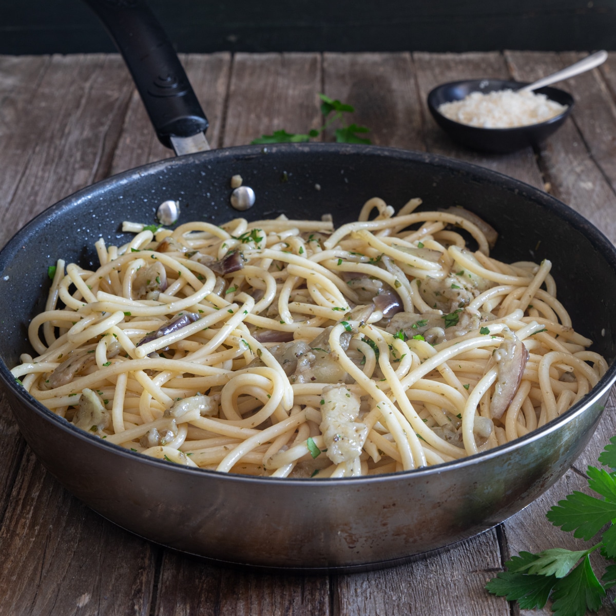 Simple Italian Eggplant Pasta