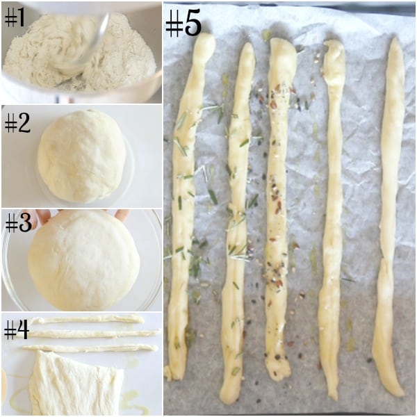 bread sticks how to make from the dough to rising to forming the sticks