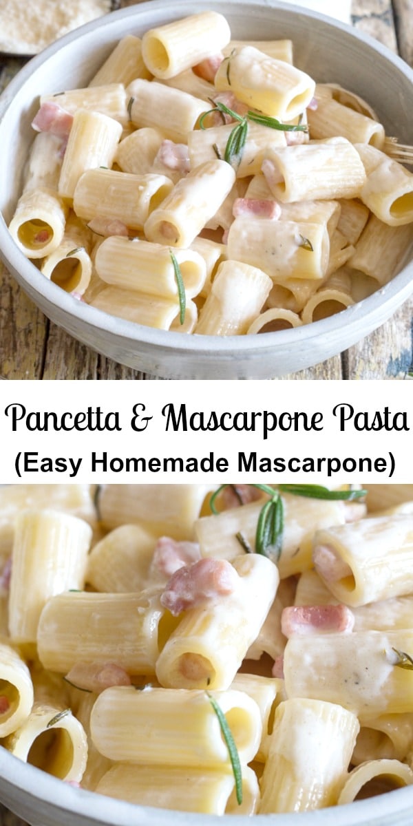 Pancetta and Mascarpone Pasta - An Italian in my Kitchen