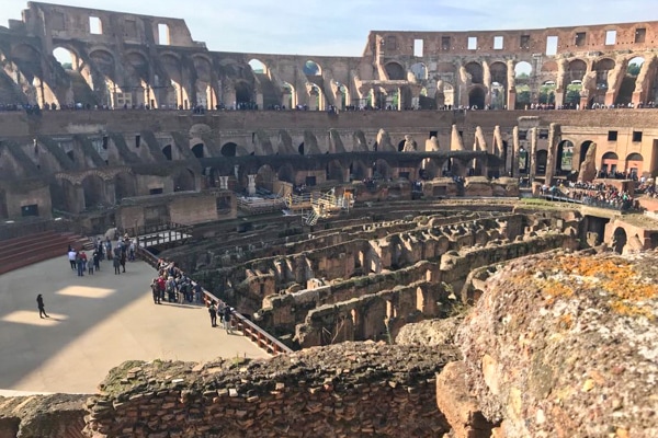 inside the colosseum