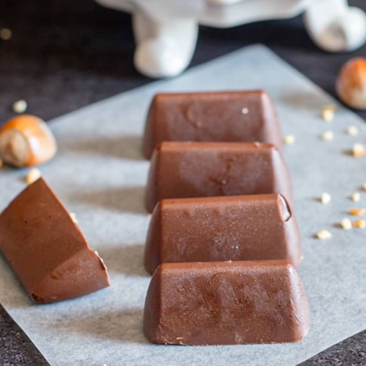 Homemade Gianduiotto Chocolate