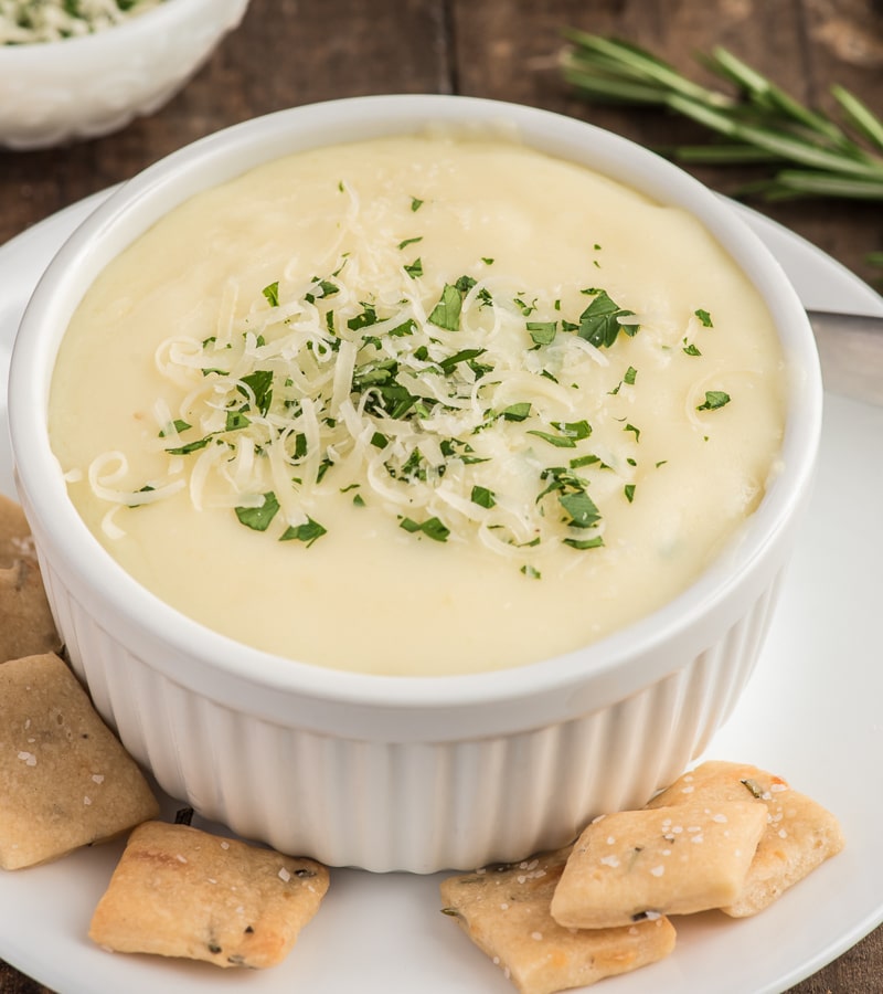 Creamy Potato Soup and Homemade Crackers