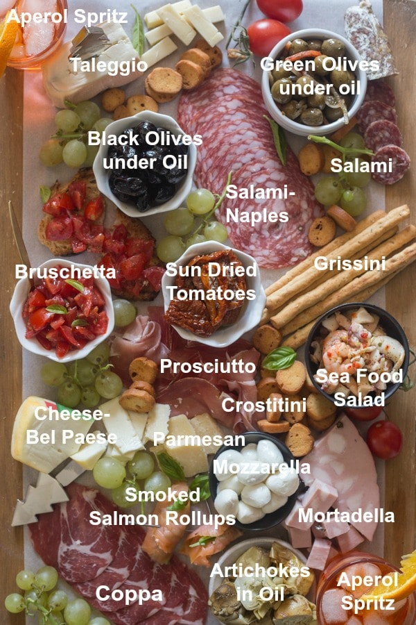 italian meat and cheese platter