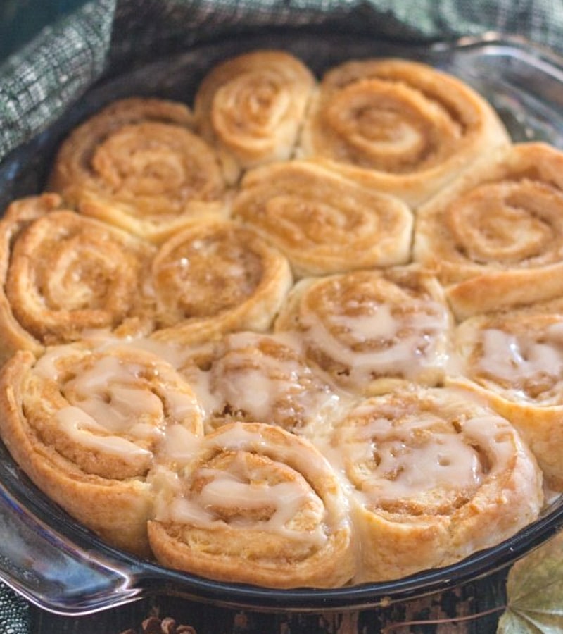 Quick & Easy Cinnamon Rolls with a Maple Glaze