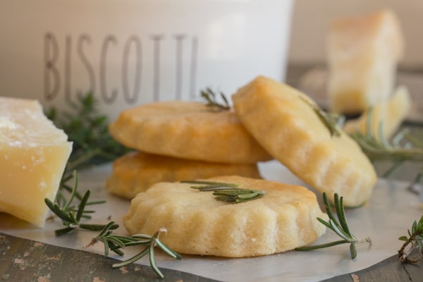 parmesan cookies on a white paper