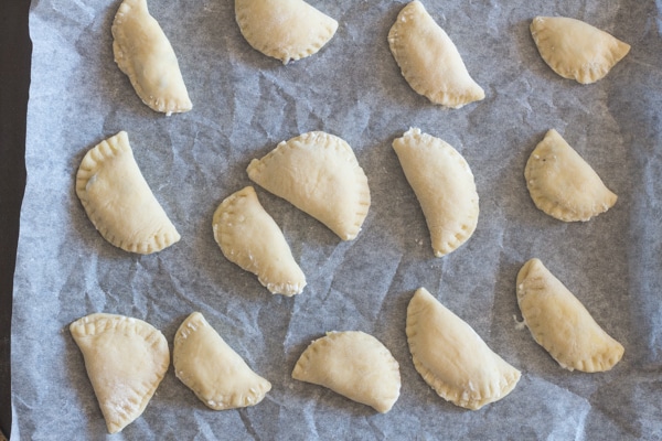 cassatelle ready for frying