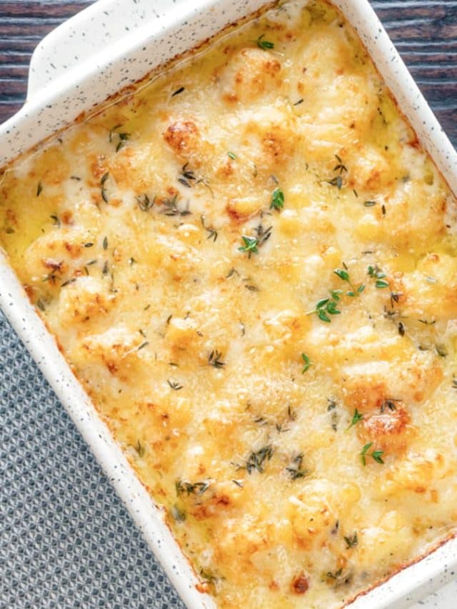 Creamy Cheese Baked Gnocchi