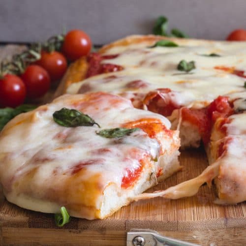 No Knead Pizza Dough - Pizza Margherita Recipe - An Italian in my Kitchen