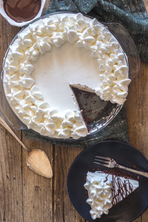 No Bake Baileys Mousse Pie