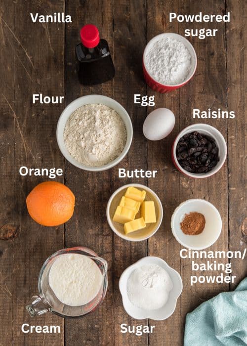 Ingredients for the recipe.