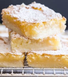 lemon squares 3 on top of each other