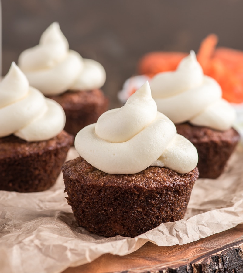 Easy Carrot Cake Muffins with a Cream Cheese Frosting