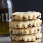 stack of 5 olive oil cookies