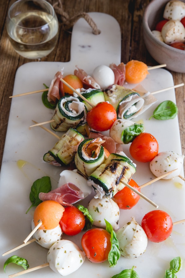 Easy Italian Antipasto Skewers Recipe - An Italian in my Kitchen