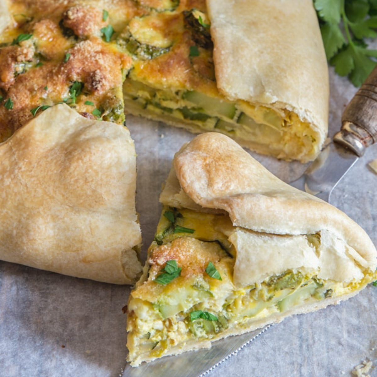 Italian Savory Zucchini Pie