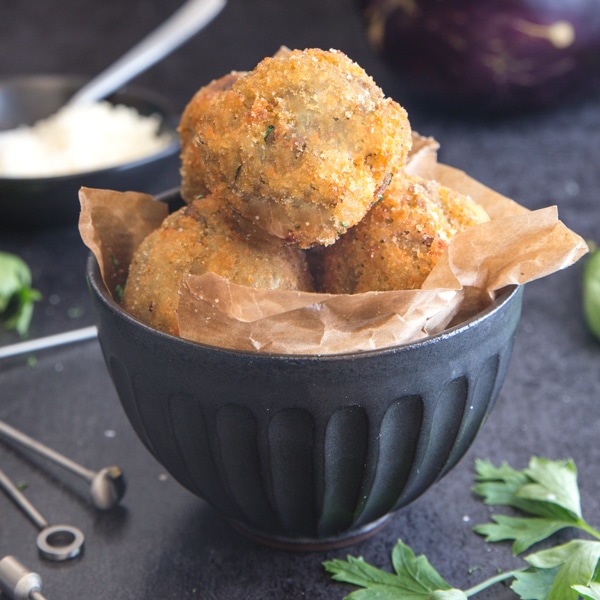 Italian Eggplant Meatballs / Polpette-image